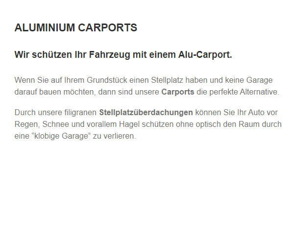 Carports & Stellplatzüberdachungen für  Trier